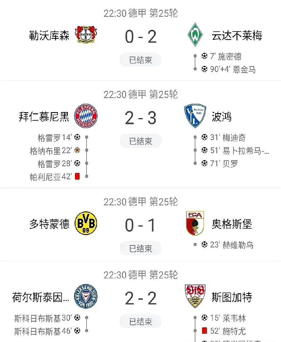 拜仁遭遇争议红牌，那不勒斯乘势反超比分完成逆转